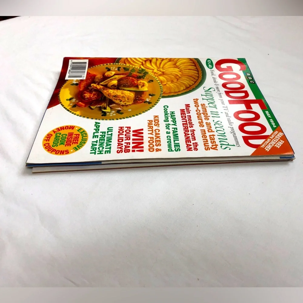 BBC Good Food Magazines Lot of 3 British Food April 1993 April 1998 May 1994